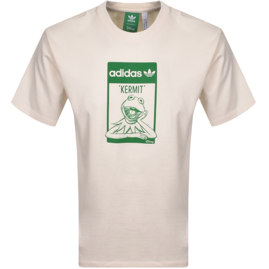 Alternative Image for Productadidas Originals x Disney Kermit T Shirt Cream1